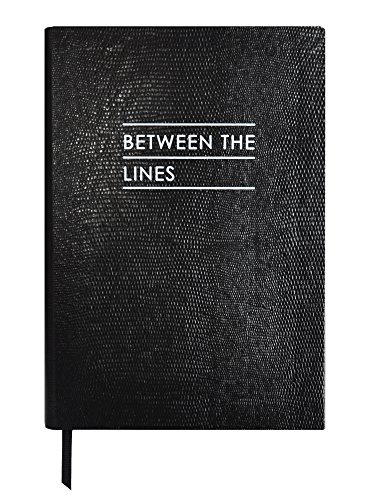 Sloane Stationery Notizbuch, A5, Monochrome Between The Line, Schwarz von Sloane Stationery
