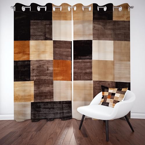 Slojtdd Retro Gitter Vorhang Blickdicht 200x140 für kinderzimmer, Mittelalter Karo Gardinen mit ösen 2er Set, Modern Minimalist Thermovorhang kälteschutz, Wohnzimmer verdunkelung vorhange Slojtdd Retro Gitter Vorhang Blickdicht 200x140 für kinderzimmer, Mittelalter Karo Gardinen mit ösen 2er Set, Modern Minimalist Thermovorhang kälteschutz, Wohnzimmer verdunkelung vorhange von Slojtdd