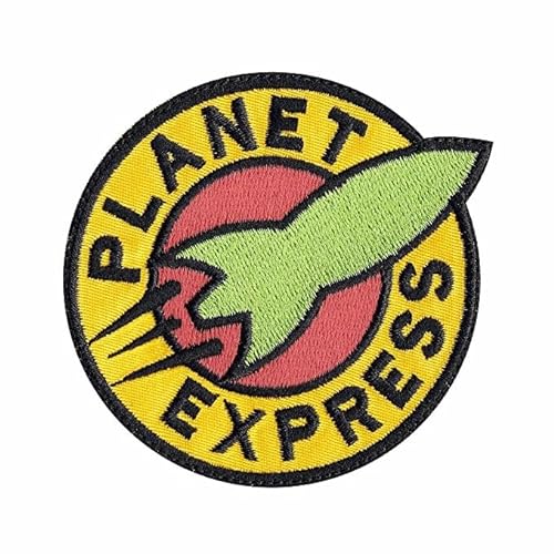Futurama Rucksack Patch Planet Express Shirt Patches zum Aufbügeln oder Aufnähen auf Patches für Kleidung - Baumwollflicken für Kleidung Kleidung Patch Applique Patches für Rucksäcke von Slow Vibes Patch Store