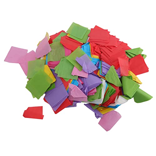 Papier-Konfetti, mehrfarbig, rund, Seidenpapier-Konfetti, 5,1 cm, 420 g, mehrfarbige Konfetti-Dekoration für Party, Hochzeit, Babypartys von Sluffs