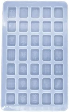 Mahjong Harzform für chinesische Mahjong-Silikonform, Epoxid-Silikonformen mit 35 Mulden, Harzgussformen für DIY, personalisiertes Handwerk, Schmuckgusszubehör, Schmuckharzgussformen von Sluswallow