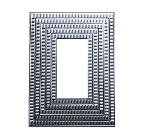 Rechteckige Metall-Stanzformen, Kartenherstellung und Scrapbooking-Vorlagen für selbstgemachte Grußkarten, Prägeschablonen, Hochzeits-/Geburtstagsdekoration (Glückwunsch-/Segen-Designs) von Sluswallow