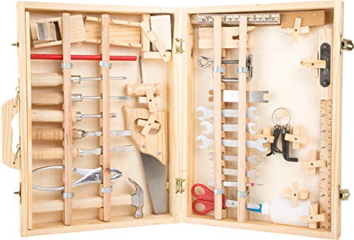 Small Foot Werkzeugkoffer Deluxe aus Holz, mit Zubehör, wie Hammer, Säge, Hobel uvm, ab 6 Jahren, 2241 Toys, 37 x 29 x 8,5 cm Small Foot Werkzeugkoffer Deluxe aus Holz, mit Zubehör, wie Hammer, Säge, Hobel uvm, ab 6 Jahren, 2241 Toys, 37 x 29 x 8,5 cm von Small Foot