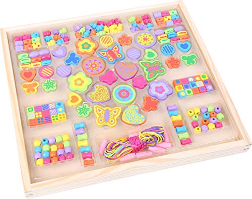 small foot 10735 Fädelperlen Blumenwiese, Holzperlen, Geschenkset mit Blumen-und Schmetterlings Motiven Spielzeug small foot 10735 Fädelperlen Blumenwiese, Holzperlen, Geschenkset mit Blumen-und Schmetterlings Motiven Spielzeug von Small Foot