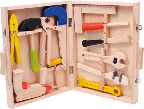 small foot Werkzeugkoffer „Lino“ aus Holz, mit 12 Werkzeugen vom Hammer bis zur Bohrmaschine, ab 3 Jahren, 2079 small foot Werkzeugkoffer „Lino“ aus Holz, mit 12 Werkzeugen vom Hammer bis zur Bohrmaschine, ab 3 Jahren, 2079 von Small Foot