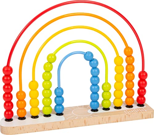 small foot Motorikschleife und Abakus, ab 12 Monaten, in Regenbogenfarben, mit 50 bunten Holzperlen, Art. 11965 small foot Motorikschleife und Abakus, ab 12 Monaten, in Regenbogenfarben, mit 50 bunten Holzperlen, Art. 11965 von Small Foot