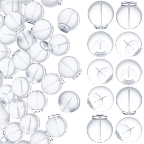 SmallCat Weiche undurchdringliche Ohrring-Verschlüsse, transparenter Gummi-Ohrringschutz, TPE-Komfort-Stabilisatoren für 6,7 mm Schmuckpfosten, 50 Stück von SmallCat