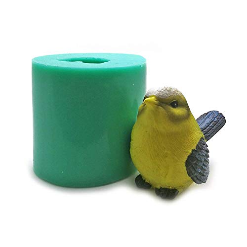 SmallPocket DIY Silikon Vogel Formen, 3D Stereoskopische Tiere Harz Formen Seife Salz Skulptur Form für Kuchen Schokolade Dekoration 3D Simulation Handwerk von SmallPocket