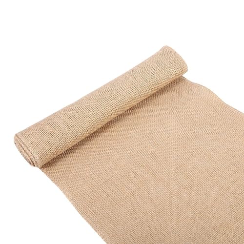 Smandy Juteband Tischläufer Jute Jutestoff Dekoband Jute Band Tischband Natürliche Sackleinen Hessische für DIY Handwerk Vintage Hochzeit Zuhause Dekor (30x200cm) von Smandy