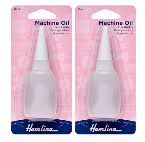 Hemline Nähmaschinenöl/Schmieröl, 2 x 20 ml, gebündelt von Smart Cutie von Smart Cutie