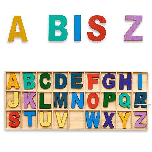 Smart-Planet 130 Stück Holzbuchstaben A bis Z - Buntes Alphabet Großbuchstaben aus Holz für Kinder zum Basteln Lernspielzeug Holzspielzeug Buchstaben Smart-Planet 130 Stück Holzbuchstaben A bis Z - Buntes Alphabet Großbuchstaben aus Holz für Kinder zum Basteln Lernspielzeug Holzspielzeug Buchstaben von Smart-Planet