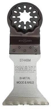 SMART 44mm Bi-Metall Holz- und Nagelklingen Set - 10+2 Pack - Professional Series - Starlock PassungE - Hohe Qualität - Schnelles und präzises Schneiden von SMART