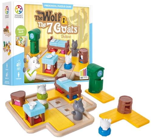 SmartGames - Hide & Seek Deluxe, Vorschul-Puzzlespiel mit 48 Herausforderungen, Alter 3 bis 7 Jahre von SmartGames