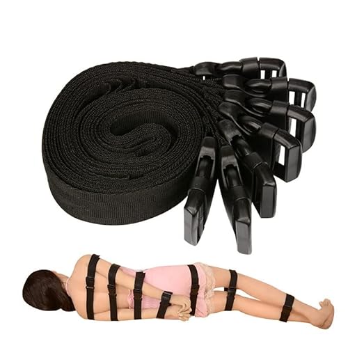 SmartRing 7 Pack Full Body Strap BDSM Belt Back Hand Back Harness Exotic Clothing Belt von SmartRing