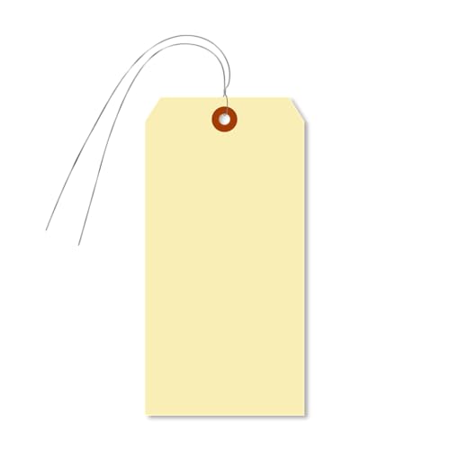 SmartSign Blanko-Manila-Etiketten mit vormontierten Drähten, Größe #7, 14,6 x 7,3 cm, 10-Punkt-Karton, beschreibbare Papieranhänger mit verstärktem Faser-Patch, für Versand/Einzelhandel/Handwerk, 1000 SmartSign Blanko-Manila-Etiketten mit vormontierten Drähten, Größe #7, 14,6 x 7,3 cm, 10-Punkt-Karton, beschreibbare Papieranhänger mit verstärktem Faser-Patch, für Versand/Einzelhandel/Handwerk, 1000 von SmartSign