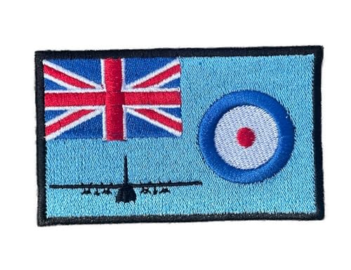 R.A.F. Ensign with Silhouette of The Hercules Bomber Embroidered Patch R.A.F. Ensign with Silhouette of The Hercules Bomber Embroidered Patch von Smartbadge