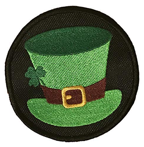Smartbadge® Aufnäher / Bügelbild, Motiv: Irischer Kobold, St. Patrick's Day, bestickt von Smartbadge