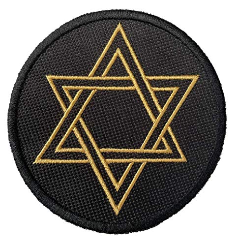 Smartbadge® Davidstern-Aufnäher zum Aufnähen oder Aufbügeln, jüdischer Judentum von Smartbadge