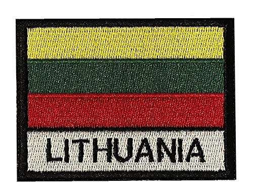 Smartbadge® Name der Litauen Stadt bestickt auf diesen litauischen Lietuva Patch (A) von Smartbadge