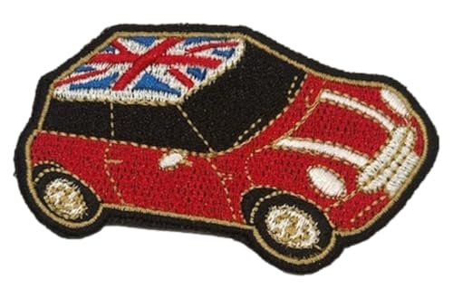 Smartbadge® Roter Mini-Aufnäher mit Union Jack-Motiv, bestickt, zum Aufnähen oder Aufbügeln (A) von Smartbadge