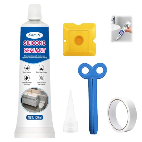 100ml Silikonkleber Wasserfest, Küchensilikon Durchsichtig Wasserfest, Aquarium Kleber Unterwasser, Silikons Transparent Küche, Fugen Versiegelung, Badezimmer, Metall, Isolierspray Elektronik 100ml Silikonkleber Wasserfest, Küchensilikon Durchsichtig Wasserfest, Aquarium Kleber Unterwasser, Silikons Transparent Küche, Fugen Versiegelung, Badezimmer, Metall, Isolierspray Elektronik von Smdrafy