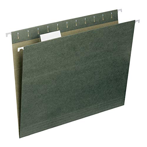 Smead Standard-Hängeregistraturmappen, 50 Stück, Standard-Grün, 1/5-geschnittene verstellbare Reiter, Briefgröße (64029) Smead Standard-Hängeregistraturmappen, 50 Stück, Standard-Grün, 1/5-geschnittene verstellbare Reiter, Briefgröße (64029) von Smead