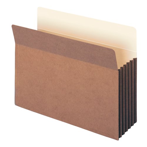 SMEAD Datei Tasche, Mappen Ordnersystem Dokumentenhülle, gerade geschnittene Tab, 5–110,2 cm Expansion, Letter-Format, Redrope, 10 Stück pro Box (73274) von Smead