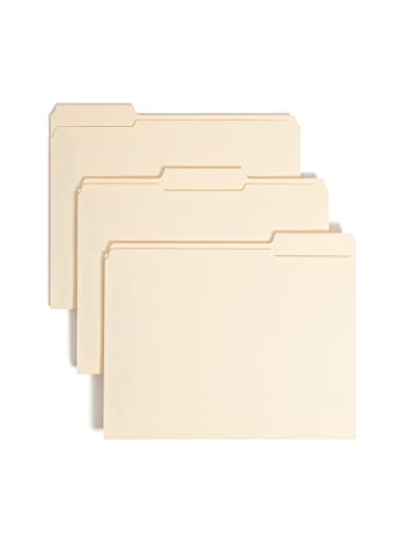 SMEAD Verschluss Datei Ordner mit Safeshield®, 2 Schrauben, verstärkte 1/3-cut Tab, Letter Size, Manila, 50 pro Box (14555) von Smead