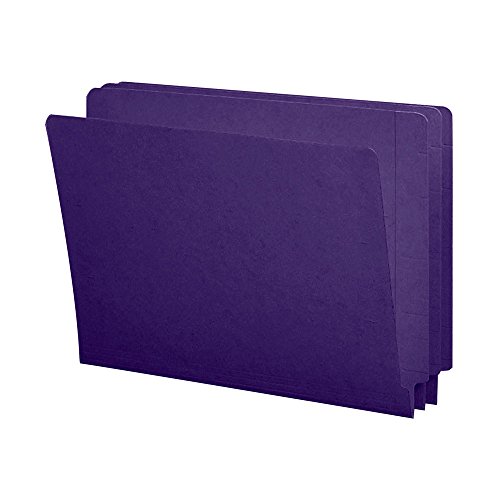 Smead 25420 Aktenordner, Regal-Master, verstärkt, gerader Schnitt, Briefgröße, Violett, 100 Stück von Smead