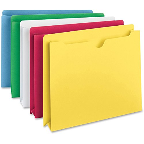 Smead Aktenjacke, verstärkte gerade geschnittene Reiter, 5,1 cm Erweiterung, Briefgröße, verschiedene Farben, 10 Stück pro Packung (75688) von Smead