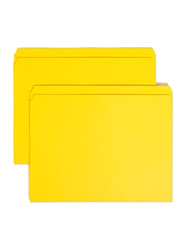Smead File Folder, Straight-Cut Tab, Letter Size, Yellow, 100 per Box (10946) von Smead