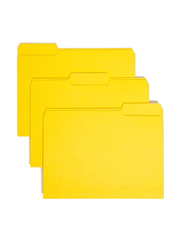 Smead Innenhefter 1/3-Cut Register, Briefgröße, gelb, 100 pro Box (10271) von Smead