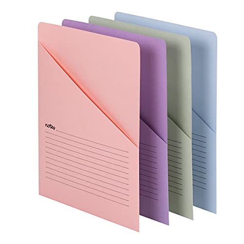 Smead Organized Up Notes Schlitzmappe, Briefgröße, verschiedene Farben, 12 Stück pro Packung (75429) von Smead