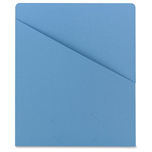 Smead Organized Up Slash Aktenhülle, Briefgröße, Blau, 25 Stück pro Packung (75431) von Smead