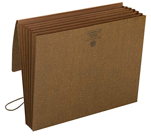 Smead Partition Fächermappe mit Klappe und Kordelverschluss, 6 Taschen, 14 cm Erweiterung, reißfester Zwickel, Briefgröße, Redrop, 10 Stück pro Box (72373) von Smead