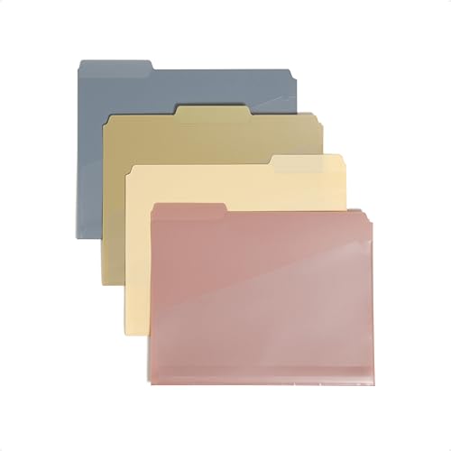 Smead Poly-Schnellhefter mit Taschen, Set mit 30 Kunststoff-Ordnern für Dokumente, 1/3-geschnittene Reiter, Aktenordner, Briefgröße, verschiedene Farben, Bürobedarf, Schulbedarf (10543) von Smead