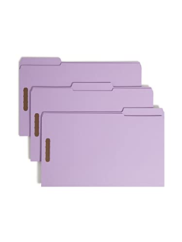 Smead Schnellhefter 2 Verschlüsse, verstärkte 1/3-Schnittlasche, legale Größe, Lavendel, 50 Stück pro Box (17440) (1 Stück) von Smead