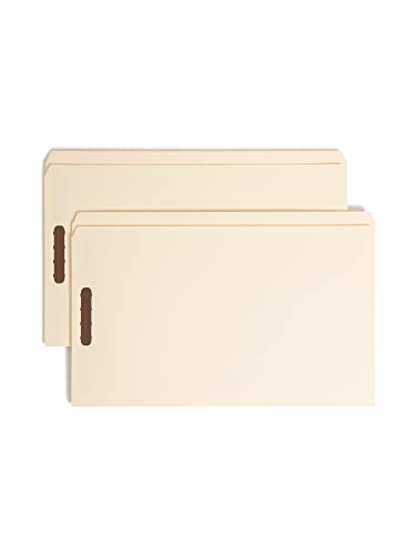 Smead Schnellhefter mit 2 Verschlüssen, gerade, rechtliche Größe, Manila, 50 Stück pro Box (19513) von Smead