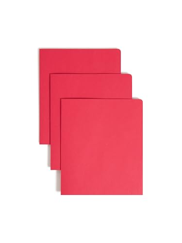 Smead Schwerer Ordner mit zwei Fächern, Briefgröße, Rot, 25 Stück pro Box (87859) von Smead