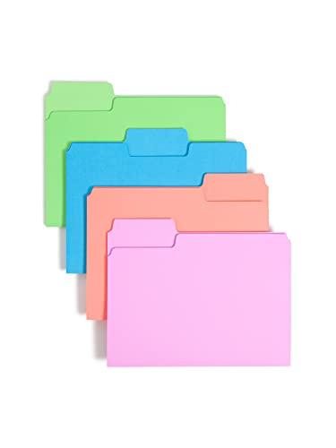 Smead SuperTab 11957 Aktenordner, übergroß, 1/3-Schnitt, Briefgröße, verschiedene helle Farben, 24 Stück pro Packung Smead SuperTab 11957 Aktenordner, übergroß, 1/3-Schnitt, Briefgröße, verschiedene helle Farben, 24 Stück pro Packung von Smead