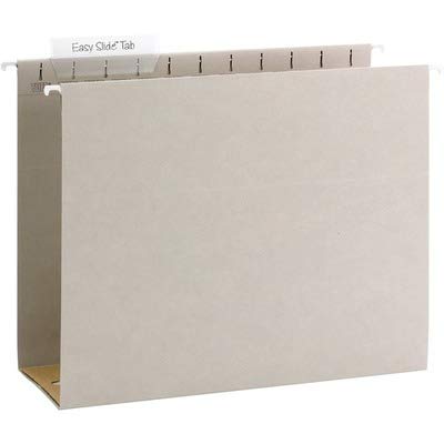 Smead TUFF 64242 Hängemappe, 10,2 cm Erweiterung, 1/3 Schnitt Easy Slide Tab, Briefgröße, Stahlgrau, 18 pro Box Smead TUFF 64242 Hängemappe, 10,2 cm Erweiterung, 1/3 Schnitt Easy Slide Tab, Briefgröße, Stahlgrau, 18 pro Box von Smead