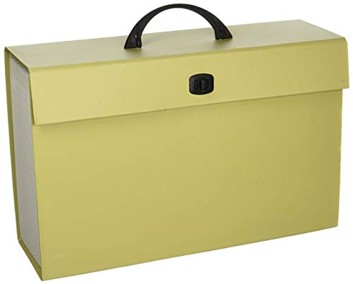 Smead Tragbare Fächerbox, 19 Fächer, leere Register, bedruckte Etiketten, Schnappverschluss, legale Größe, Blau (70806) von Smead