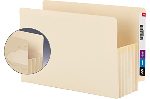 Smead Tuff-Dokumententasche, verstärkt, gerader Schnitt, 14 cm Erweiterung, extra breite Briefgröße, Manila, 10 pro Box (75160) von Smead