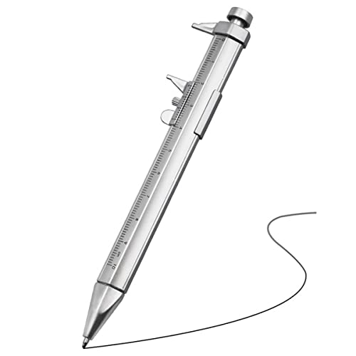 Smgda 2 in 1 Messschieber 0 – 100 mm Kugelschreiber Gadget 2 Stück für Männer Frauen Geschenke Ingenieur Tischler Schreiner Student von Smgda