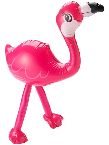 Inflatable Flamingo, Hot Pink, 55cm/22in von Smiffys