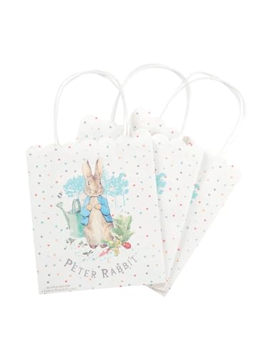 Peter Rabbit Classic Tableware Party Bags x6, 17 x 20cm/ 6.7 x 7.8inch von Smiffys