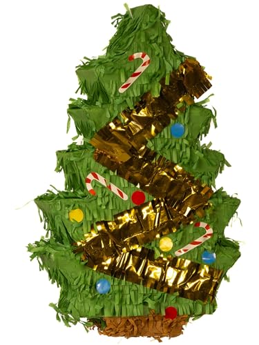 Smiffys Weihnachtsbaum-Piñata, Grün, 45x26cm Smiffys Weihnachtsbaum-Piñata, Grün, 45x26cm von Smiffys