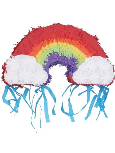 Smiffys Regenbogen-Piñata, mehrfarbig, 36x28cm Smiffys Regenbogen-Piñata, mehrfarbig, 36x28cm von Smiffys