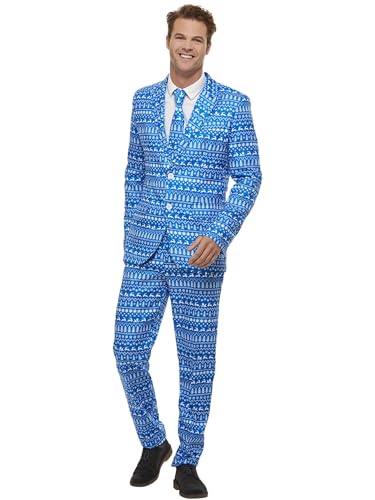 Smiffys Anzug mit Geschenkpapiermuster, Mehrfarbig, mit Jacke, Hose & Krawatte Smiffys Anzug mit Geschenkpapiermuster, Mehrfarbig, mit Jacke, Hose & Krawatte von Smiffys