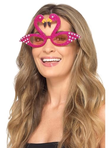Flamingo Sparkle Glasses von Smiffys